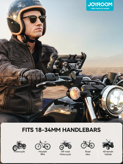 Motorcycle Phone Mount Anti Vibration Handlebar Holder - Smarsty