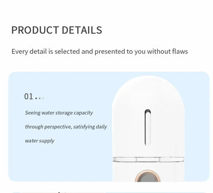Mini Portable Humidifier Nano Mister Facial Steamer for Hydrated Skin - Smarsty