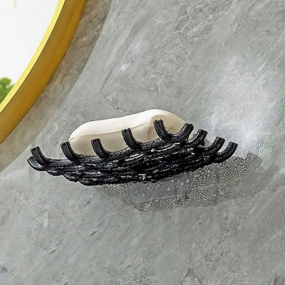 Wall Mounted Soap Dish With Drainage Shelf For Elegant Bathrooms - Smarsty