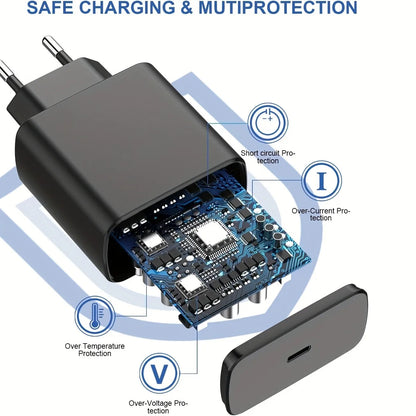 45W USB C PD Charger Fast Charging For Smartphones Portable - Smarsty