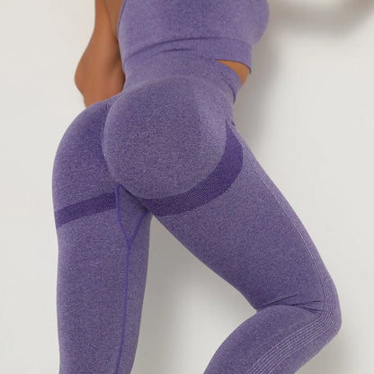 Women Yoga Leggings High Waist Exercise Sports Trousers Running Fitness Gym Leggings Quick Dry Hip Lifting Femme Slim Pants - Smarsty