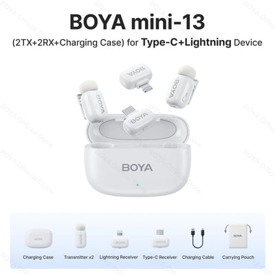 Boya Mini Wireless Lavalier Microphone for Mobile Recording - Smarsty