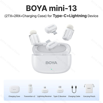 Boya Mini Wireless Lavalier Microphone for Mobile Recording - Smarsty