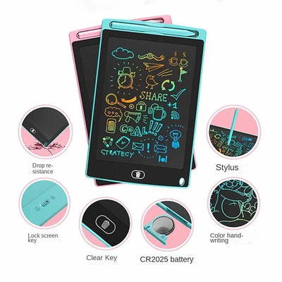 10/12/inch LCD Writing Tablet Drawing Board Kids Graffiti Sketchpad Toys Handwriting Blackboard Magic Drawing Board Kid Toy Gift - Smarsty