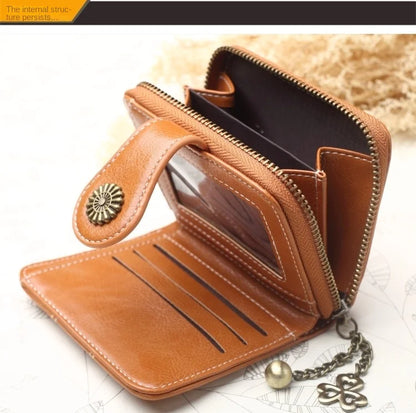 Women Wallets and Purses PU Leather Money Bag Female Short Hasp Purse Small Coin Card Holders Blue Red Clutch New Women Wallet - Smarsty