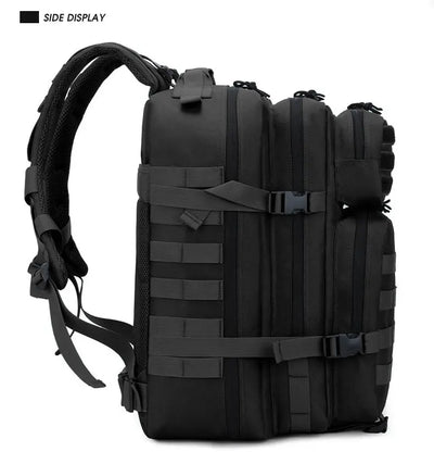 50L Tactical Backpack Men's Travel Large Capacity Rucksacks Men Waterproof Outdoor Sports Multi-functional Bags - Smarsty