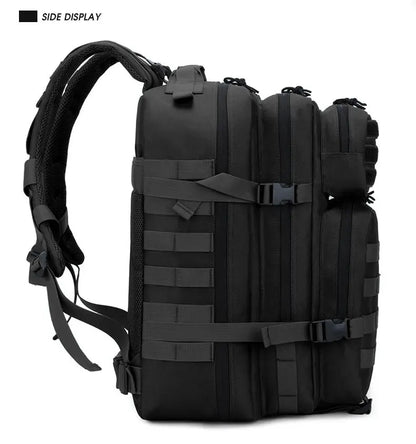 50L Tactical Backpack Men's Travel Large Capacity Rucksacks Men Waterproof Outdoor Sports Multi-functional Bags - Smarsty