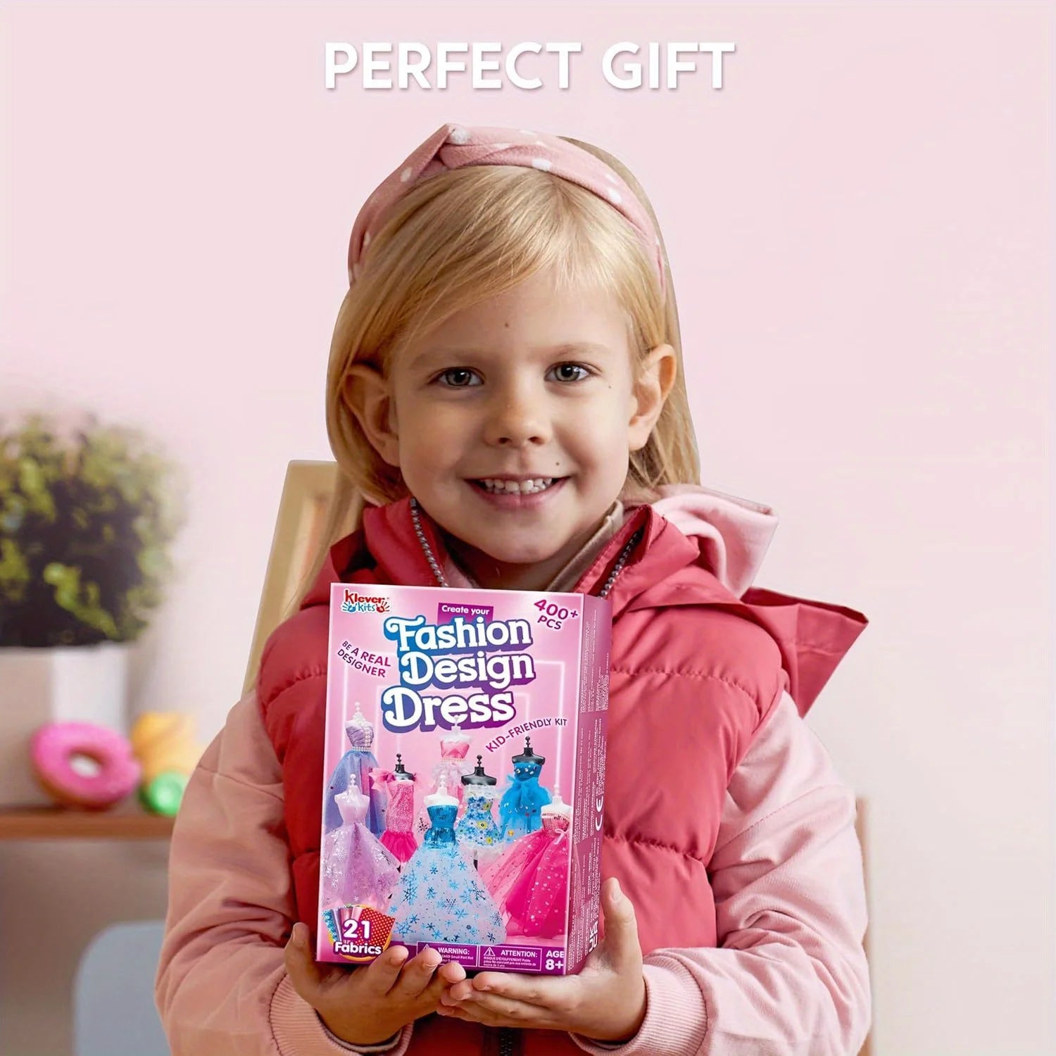 JOYFY 400+PCS Fashion Design Crafts for Kids Art and Crafts DIY Sewing Kits with 3 Mannequins for Girls Aged 8-12 Birthday Gift