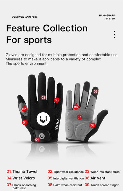 Breathable Cycling Gloves Anti Shock MTB Gloves - Smarsty