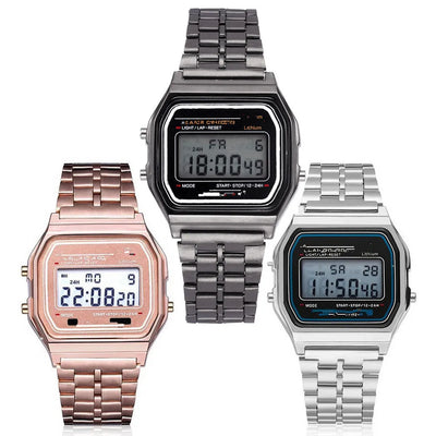 Ultra-Thin Steel Strip LED Watch with Stylish Design - Smarsty