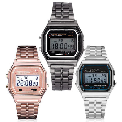 Ultra-Thin Steel Strip LED Watch with Stylish Design - Smarsty