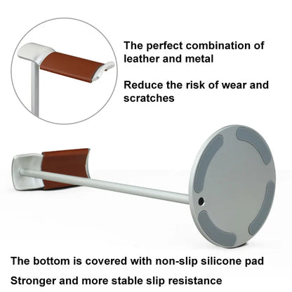 Curved Aluminum Headphone Stand with Sturdy Base - Smarsty