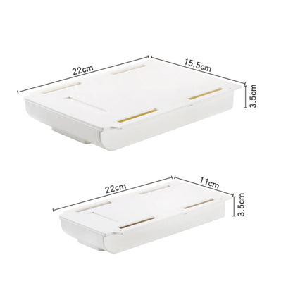 Storage Rack Self Stick Pencil Tray Desk Table Storage Drawer Organizer Box Under Desk Stand Self-Adhesive Under-Drawer Storage