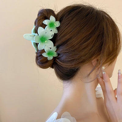 Sunflower Gradient Flower Hair Clip Secure Beach Style - Smarsty