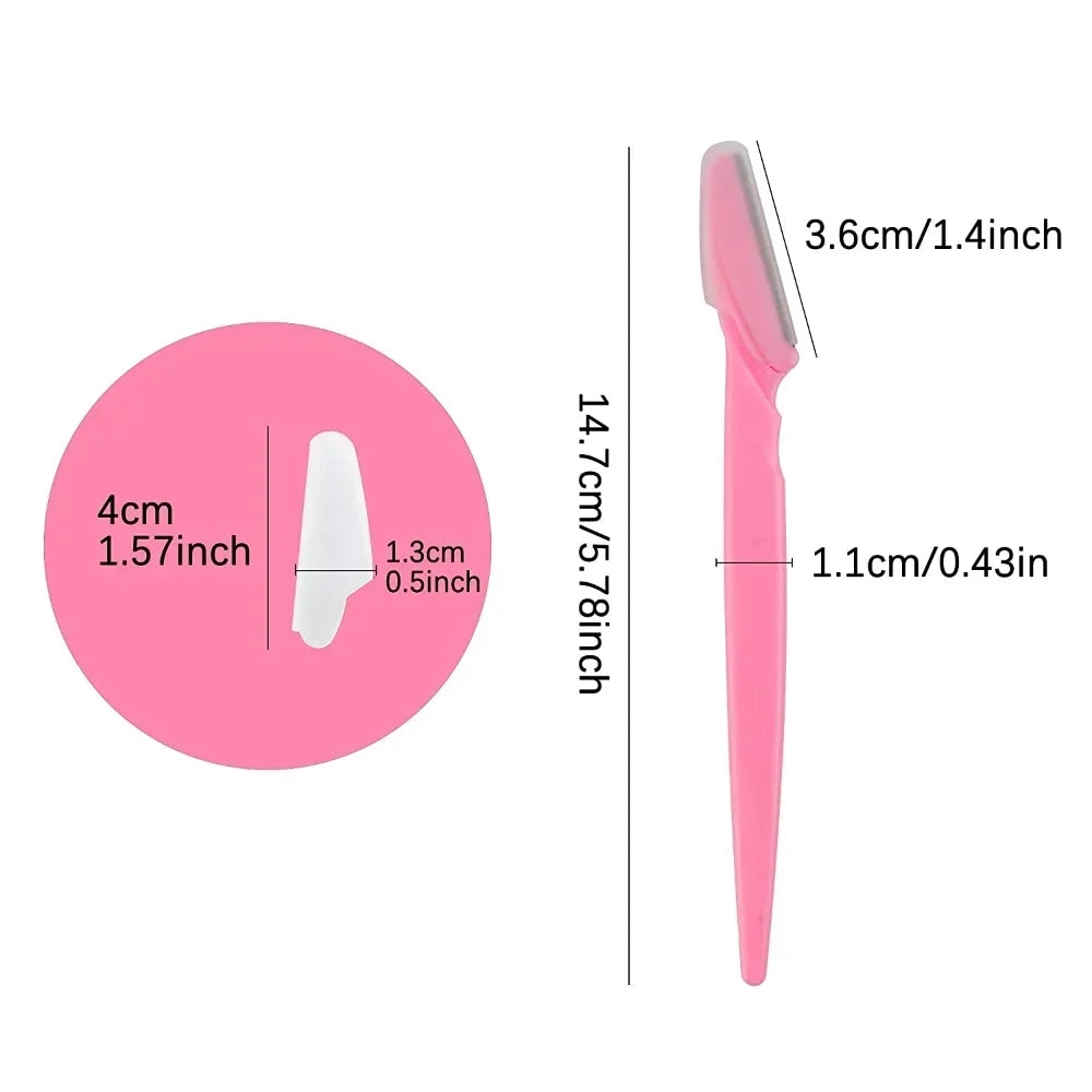 Eyebrow Razor Set with Precision Safety Covers - Smarsty