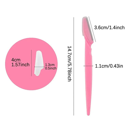 Eyebrow Razor Set with Precision Safety Covers - Smarsty