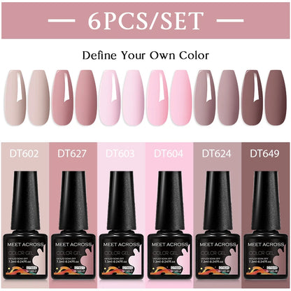 Nude Brown Gel Nail Polish Set for Long Lasting Manicure - Smarsty