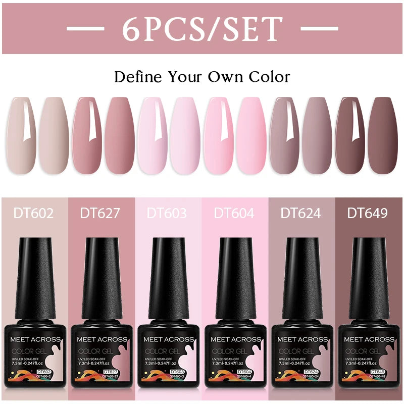 Nude Brown Gel Nail Polish Set for Long Lasting Manicure - Smarsty