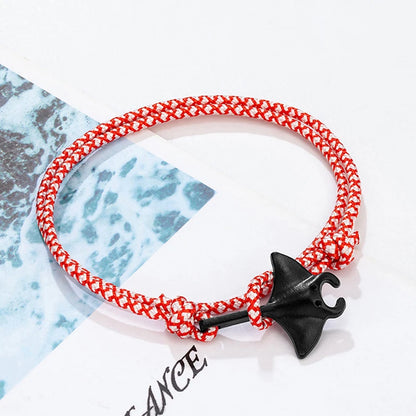 Adjustable Ocean Animals Manta Ray Paracord Bracelet - Smarsty