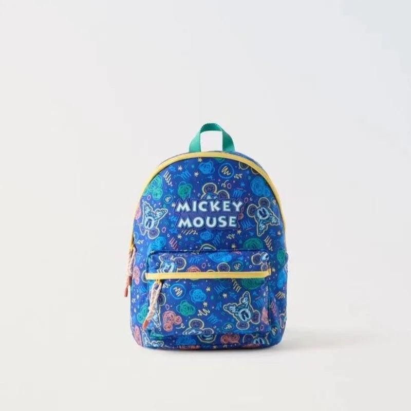 Mickey Mouse Canvas Backpack Large Capacity School Bag - Smarsty