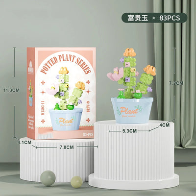 Bouquet Flower Mini Diy Building Block Toys for Children Bricks Blocks for Adults Constructor Micro Bricks Construction Set Gift by Smarsty