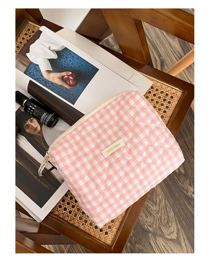 Large Capacity Women's Cosmetic Bags Cases Casual Ladies Small Storage Bag with Zipper Female Travel Clutch Bag Small Handbags - Smarsty