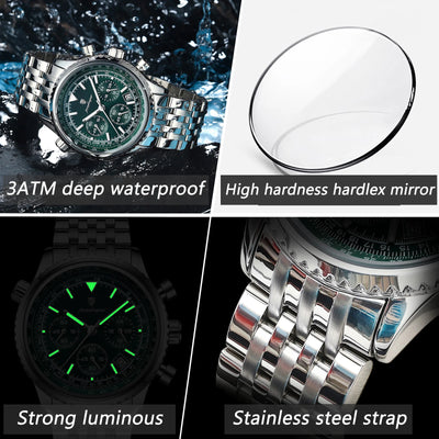 Luxury Men's Waterproof Chronograph Quartz Watch - Smarsty