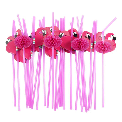 50PCS Hawaiian Party Umbrella Straws for Tropical Celebrations - Smarsty