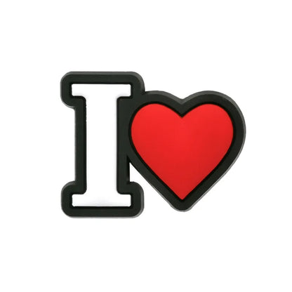 1Pcs PVC Pink Heart Shoe Charms Cute Animal Shoe Decorations Pins for Women Girls Sandal Buckles Accessories Gift