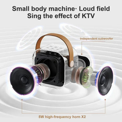 K12 Portable Karaoke Machine with Wireless Microphones - Smarsty