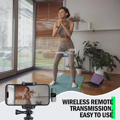 Basix Wireless Lavalier Microphone for iPhone Vlogging - Smarsty
