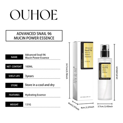 Advanced Snail Mucin Essence for Moisturizing and Firming - Smarsty
