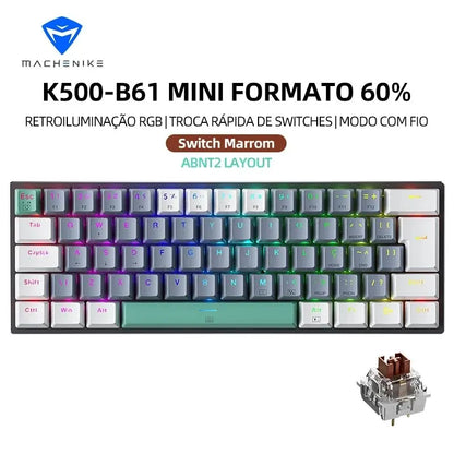 60 Percent Mechanical Keyboard With RGB Colorful Backlight