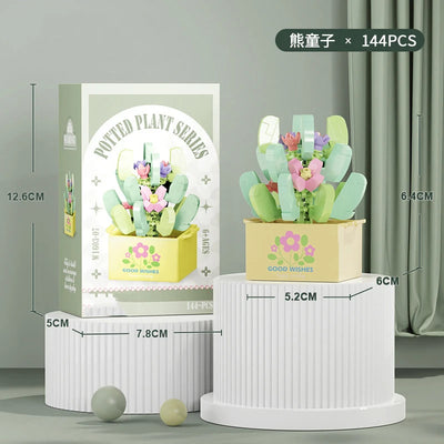 Bouquet Flower Mini Diy Building Block Toys for Children Bricks Blocks for Adults Constructor Micro Bricks Construction Set Gift by Smarsty