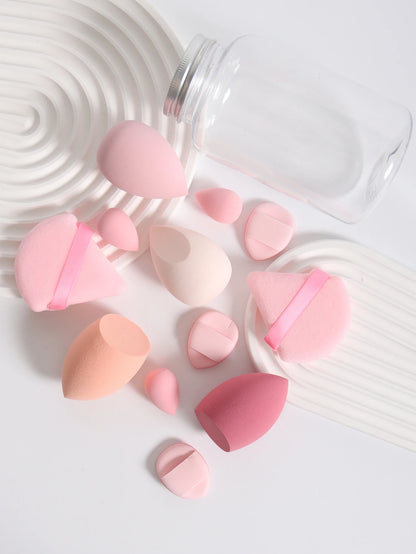 12Pcs Latex-Free Makeup Sponge Set for Flawless Application - Smarsty