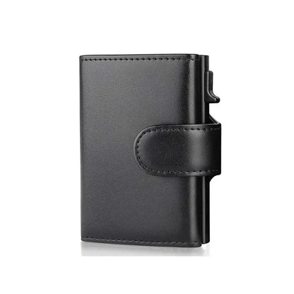 Rfid Microfiber Leather Men Wallets Fashion Card Holder Trifold Wallet Money Bags Smart Slim Thin Coin Pocket Wallet Purse - Smarsty