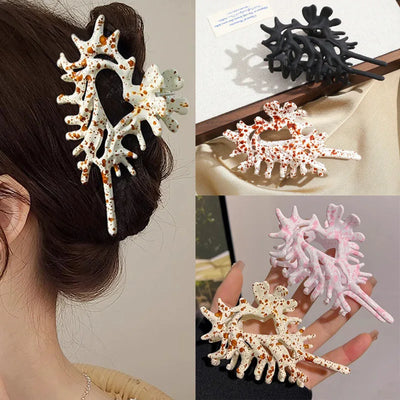 Colorful Conch Shell Hair Claw Clip For Summer Beach - Smarsty