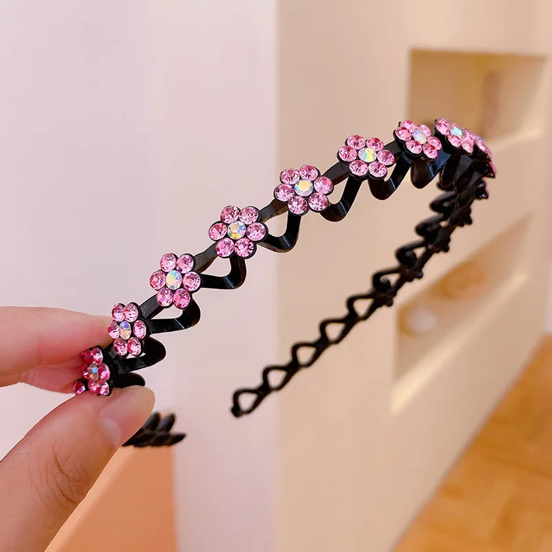 Non Slip Rhinestone Headbands With Secure Wave Grip - Smarsty