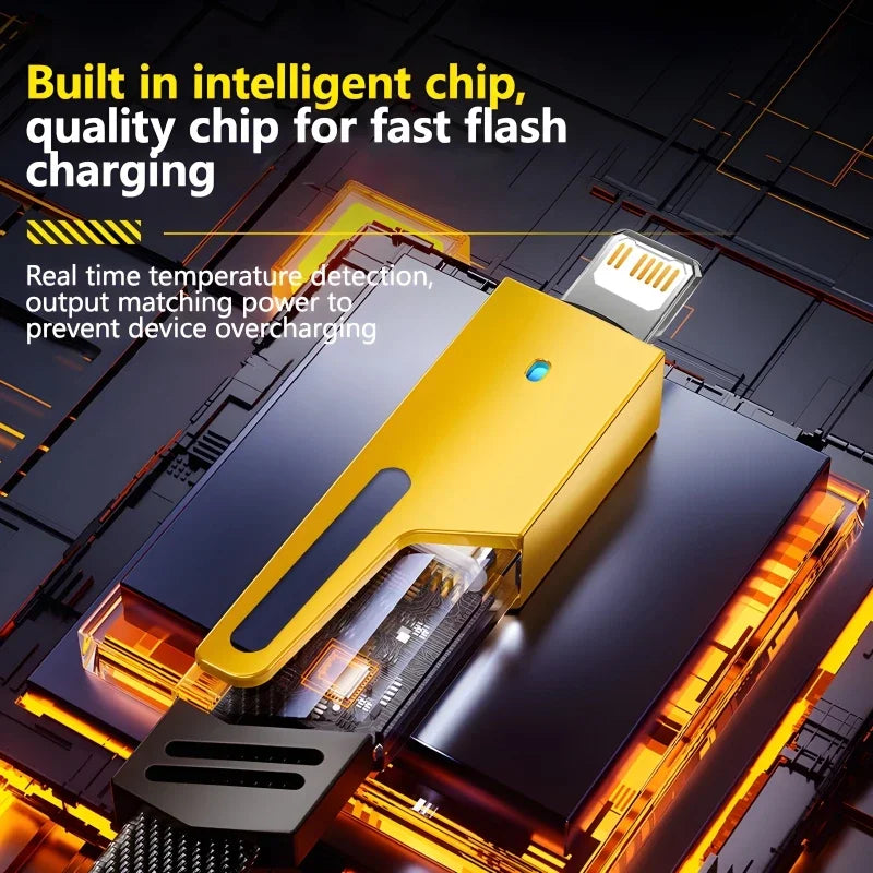 4 in 1 Fast Charging Multi Port Data Cable - Smarsty