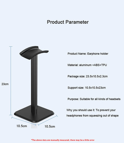 Universal Aluminium Headset Stand with Flexible Design - Smarsty