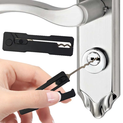Compact Lock Picking Set Multi-Function Versatile Door Open Keys Automotive Opening Pick Hook for Outdoor Explorers