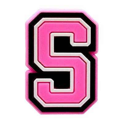Pink Letter Shoe Charms for Crocs Accessories Women Clogs Pins Men Badge Kids Jeans Girls Decorations Buckle Shoes Accessories - Smarsty