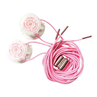 1pair Metal Wire Swivel Automatic Buckle Rope Sneaker ShoeLaces for Kids/Adult No Tie Shoe Laces Quick Lock Shoestrings Sneakers - Smarsty