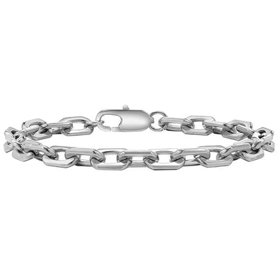 Trendy Stainless Steel Cuban Chain Bracelet for Men - Smarsty