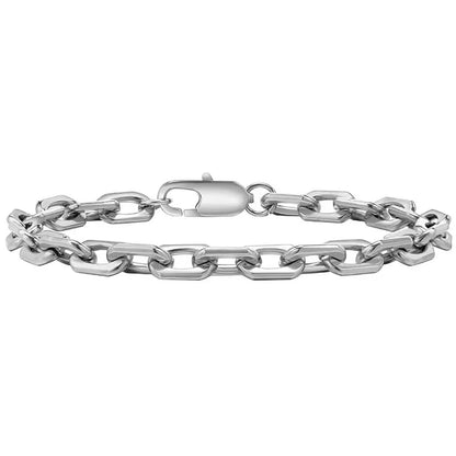 Trendy Stainless Steel Cuban Chain Bracelet for Men - Smarsty