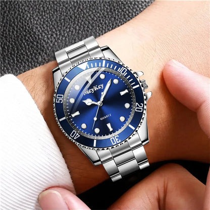 Large Dial Quartz Watch for Men Stylish Business Casual - Smarsty