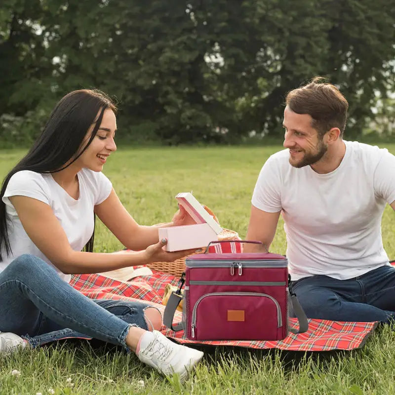 Large Capacity Insulated Lunch Backpack With Leak Proof - Smarsty