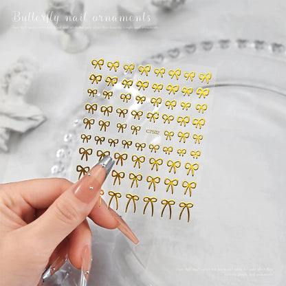 Self-Adhesive 3D Bowknot Nail Stickers for Easy Manicure - Smarsty