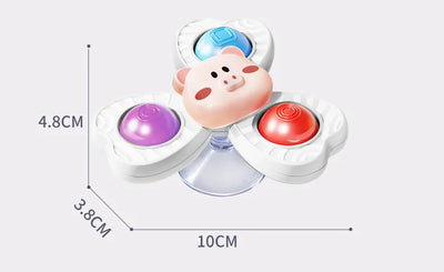 Baby Sucker Spinning Toys Children Bath Montessori Education Rotating 3 Years Bathroom Toys for Toddler Infant Toys for Baby - Smarsty
