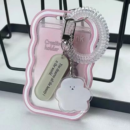 Korea Style Plastic 3inch Card Holder Idol Photo Protective Case Photocard Holder Kawaii Unisex Campus Card Cover
